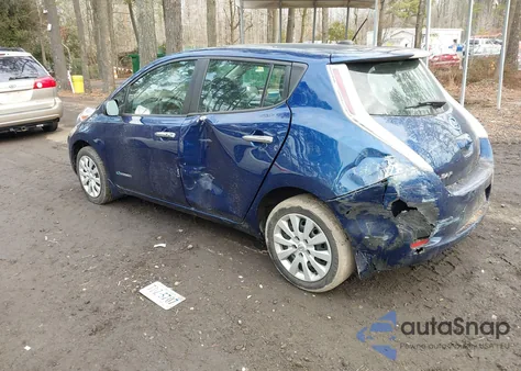 2017 Nissan Leaf S z USA, uszkodzony, nr VIN 1N4BZ0CP8HC310873